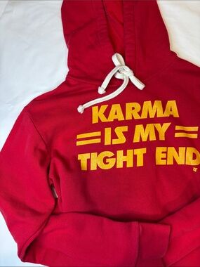 BreakingT "Karma is My Tight End" Hoodie Kansas City Taylor Swift Travis Kelce S